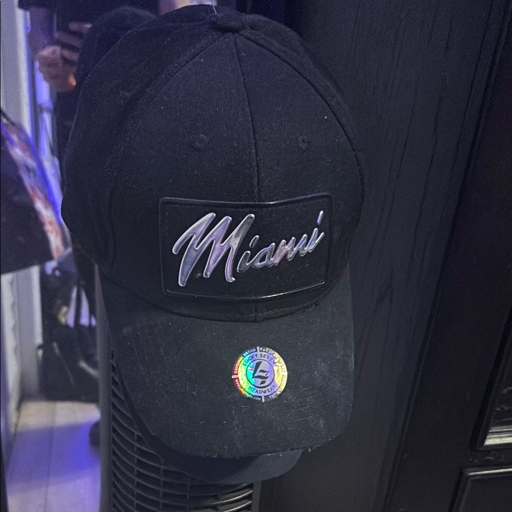 Black & Silver Miami Cap
